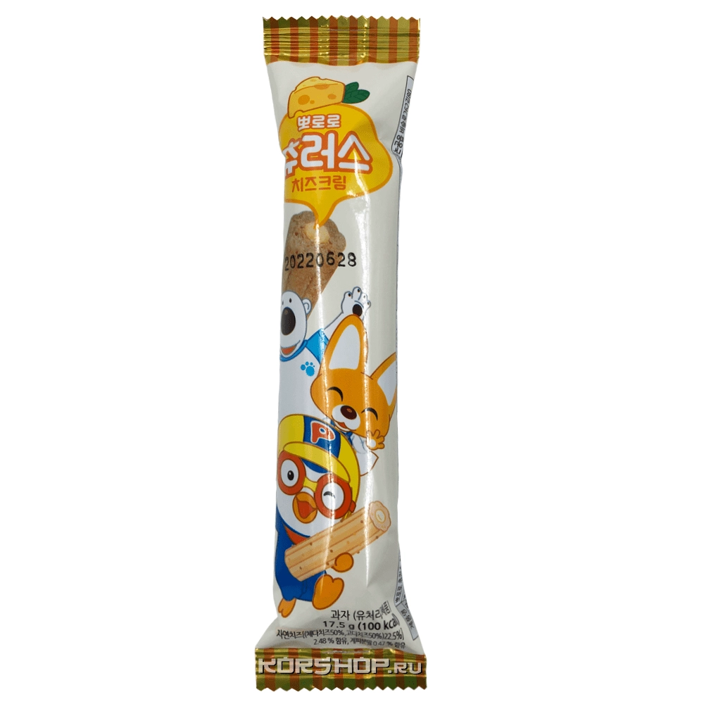 Печенье Pororo Чуррос с кремово-сырным вкусом Youyoung Global, Корея, 17,5 г