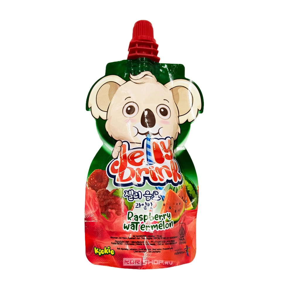 Желе питьевое со вкусом малины и арбуза Jelly Drink KioKio Star Food, Индонезия, 70 мл