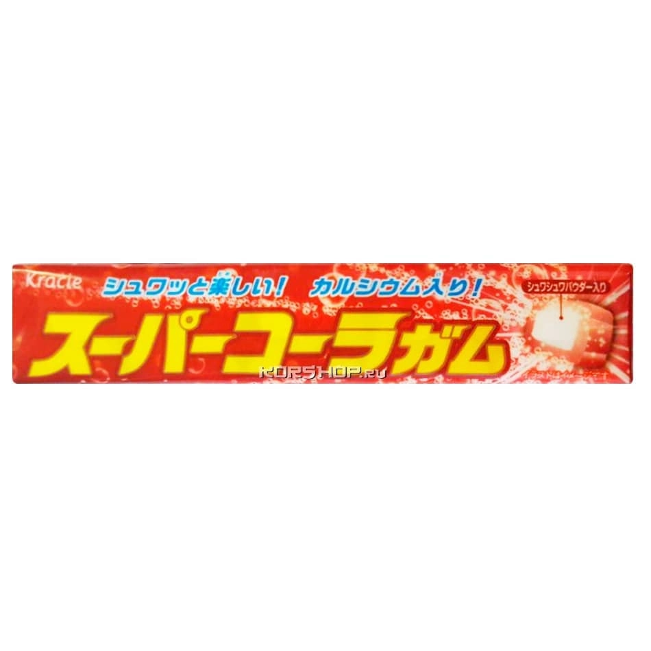 Жевательная резинка Super Cola Gum Kracie, Япония, 35 г Жевательная резинка Super Cola Gum Kracie, Япония, 35 г