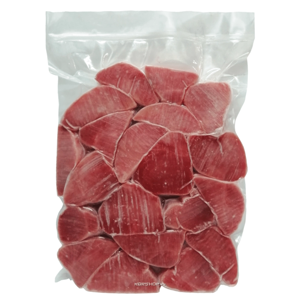 Сыро-мороженое филе желтоперого тунца Стейк, Китай, 1 кг Сыро-мороженое филе желтоперого тунца Стейк, Китай, 1 кг