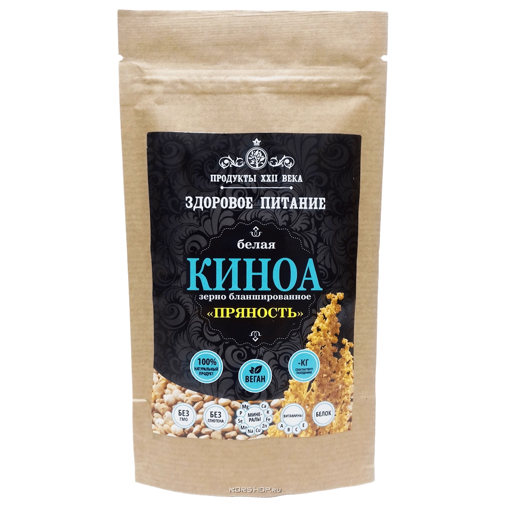 Киноа белая (зерно бланшированное) «Пряность», Перу, 100 г...
