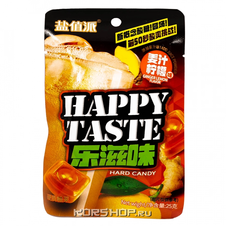 Леденцы низкокалор. Имбирь-лимон Zhengle, Китай 25 г.