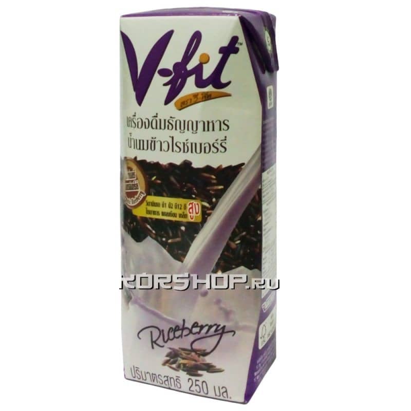 Рисовое молоко V-fit Riceberry, Таиланд, 250 мл,...