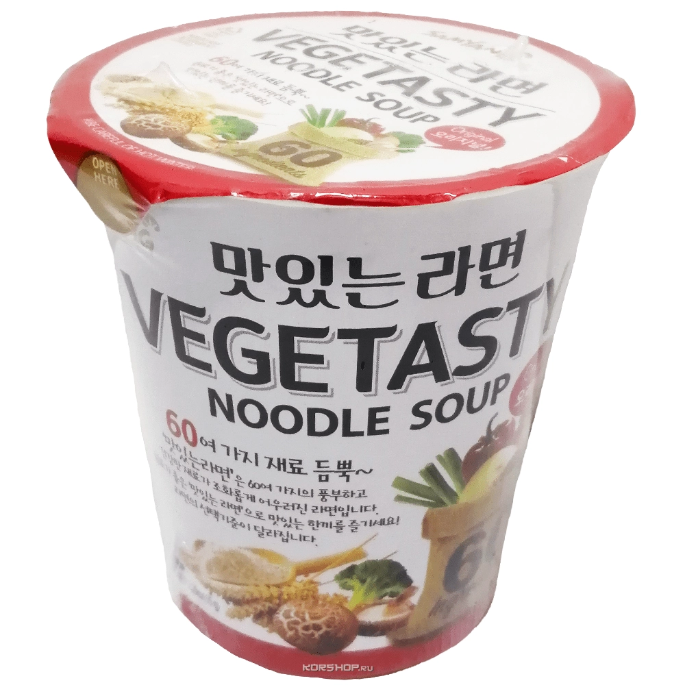 Овощная лапша Vegetasty Noodle Soup Samyang, Корея, 65 г Овощная лапша Vegetasty Noodle Soup Samyang, Корея, 65 г