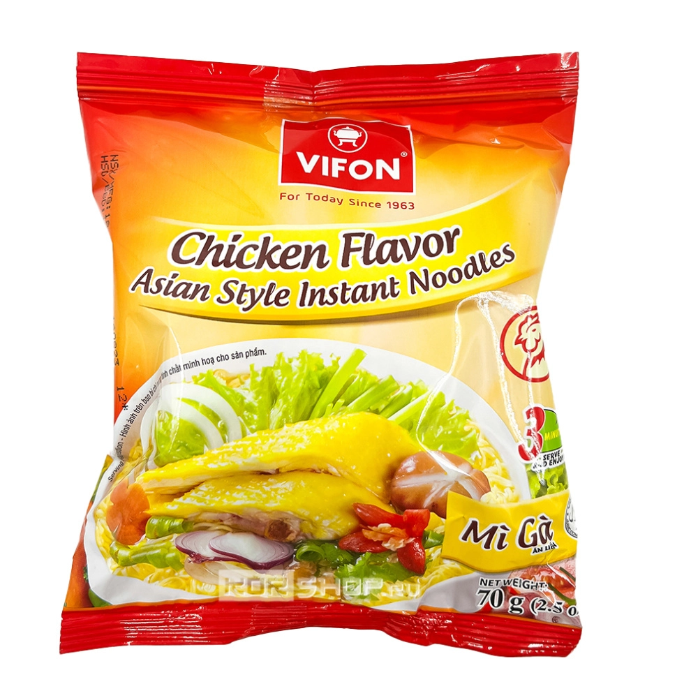 Пшеничная лапша б/п со вкусом курицы Премиум Vifon, Вьетнам, 70 г