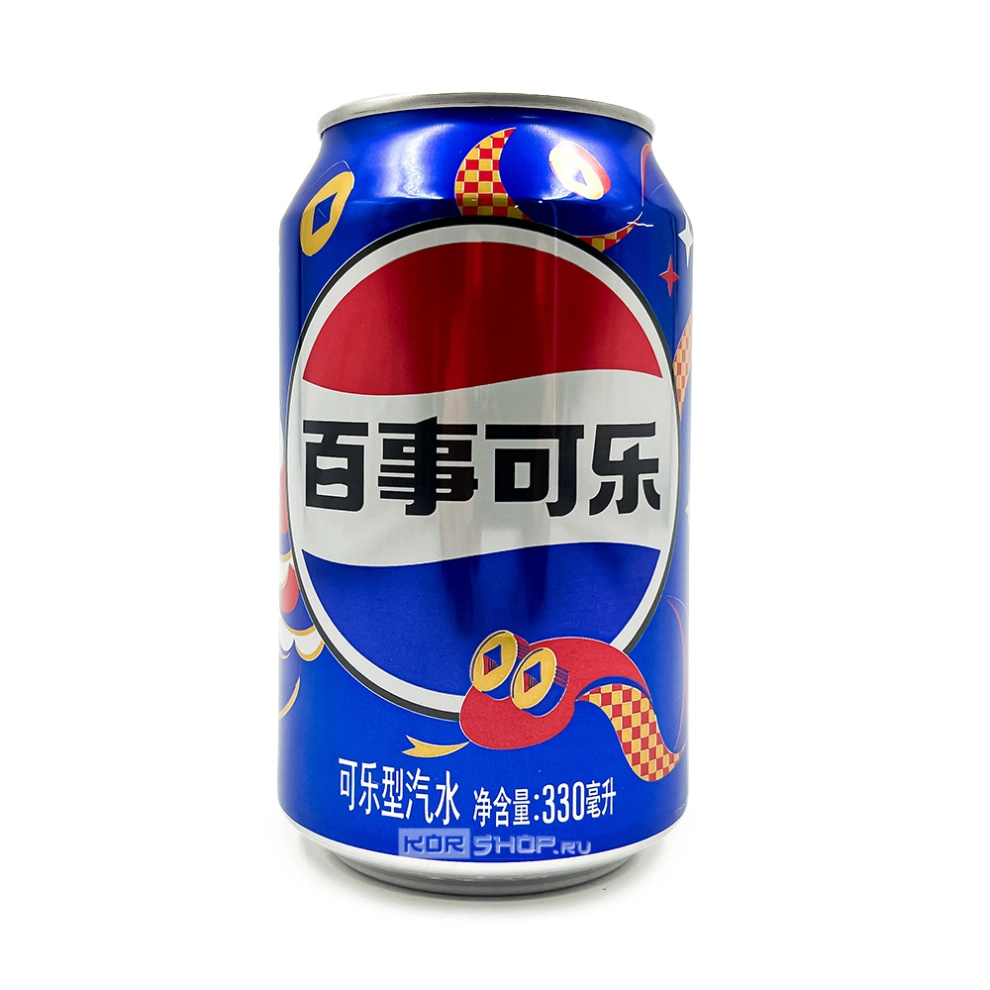 Газированный б/а напиток Пепси Pepsi, Китай, 330 мл Газированный б/а напиток Пепси Pepsi, Китай, 330 мл