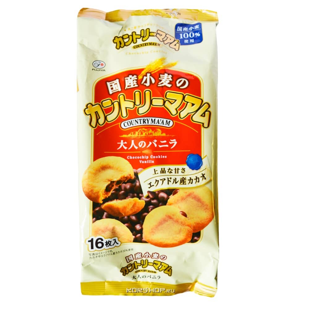 Печенье со вкусом ванили Country Ma’am Fujiya (16 шт), Япония