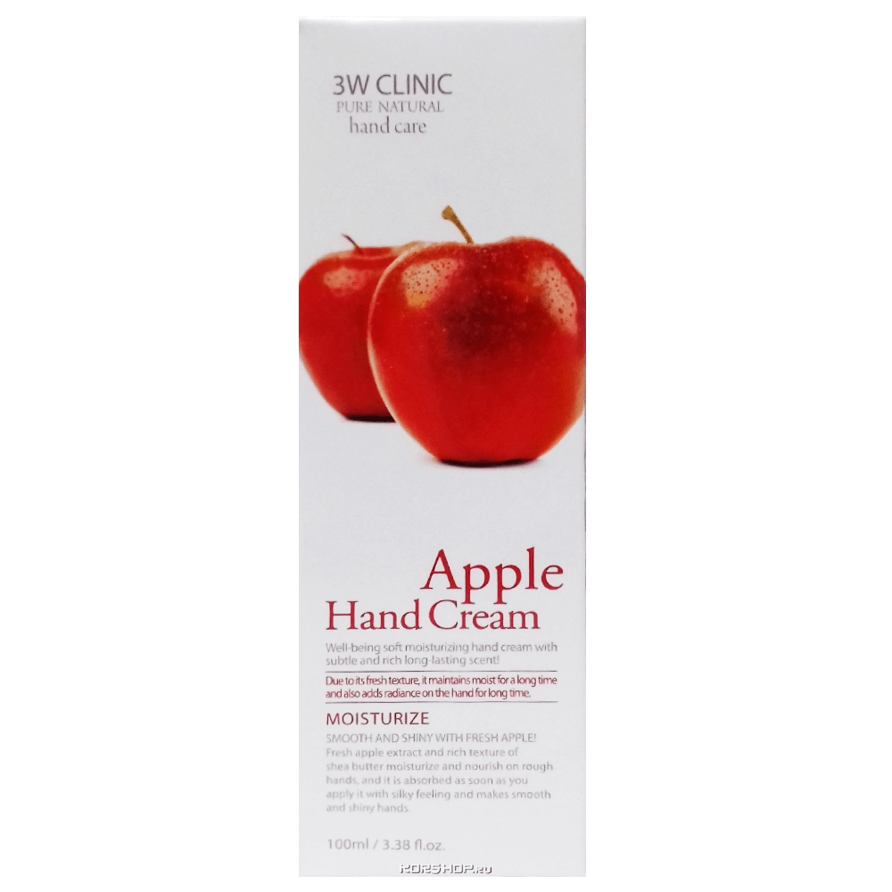 Крем для рук с экстрактом яблока 3W Clinic, Корея, 100 мл Крем для рук с экстрактом яблока 3W Clinic, Корея, 100 мл