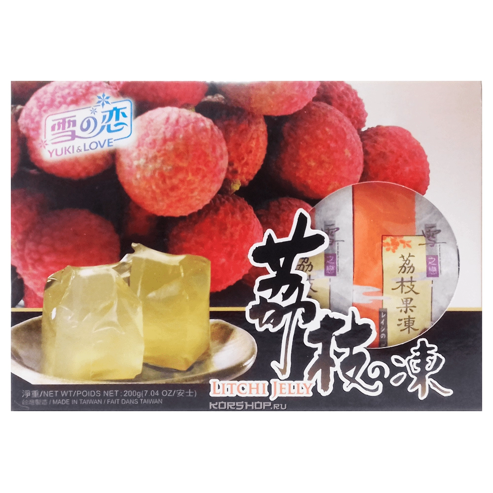 Желе Личи Yuki Love, Тайвань, 200 г Желе Личи Yuki Love, Тайвань, 200 г