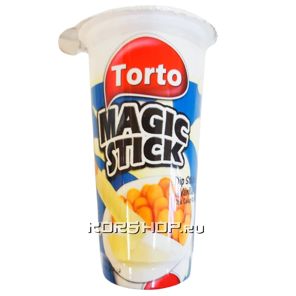 Бисквитные палочки «Мэджик стик» с ванильным кремом Torto, Малайзия, 40 г Бисквитные палочки «Мэджик стик» с ванильным кремом Torto, Малайзия, 40 г