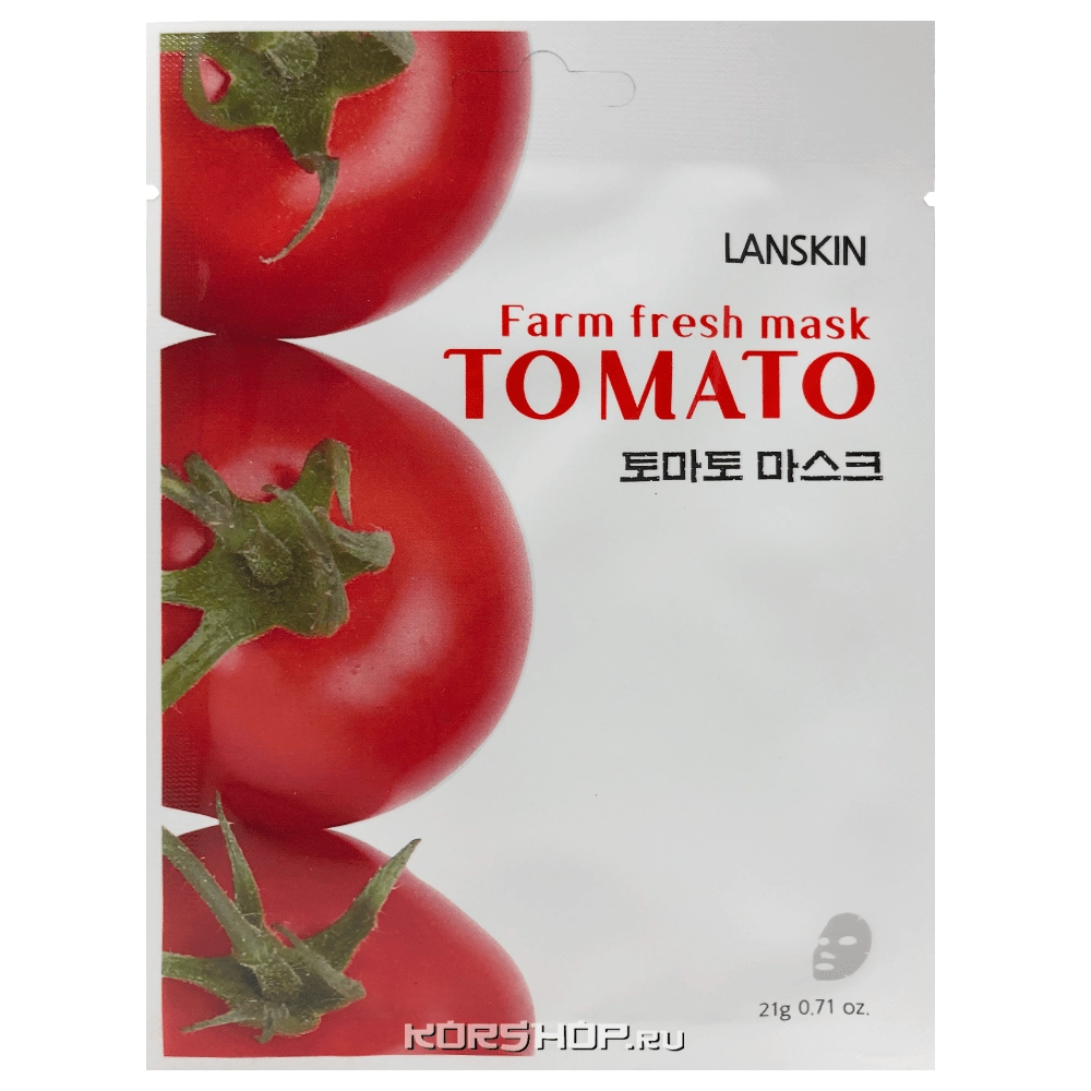 Тканевая маска для лица с томатом Lanskin, Корея, 21 г Тканевая маска для лица с томатом Lanskin, Корея, 21 г