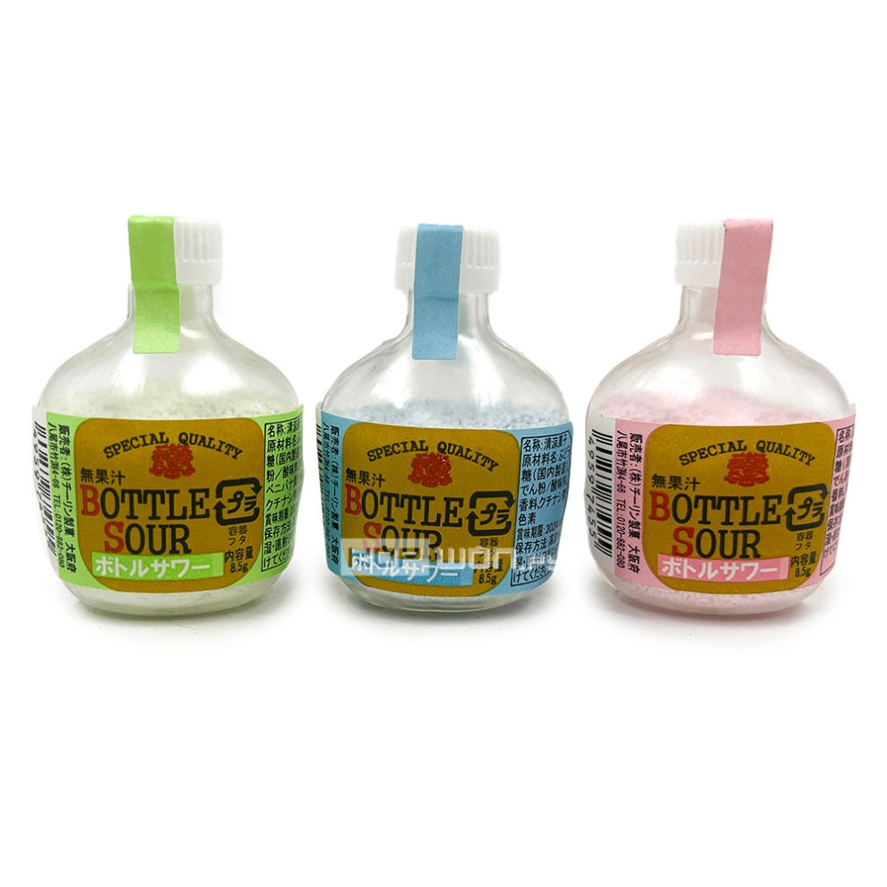 Драже со вкусом рамуне в цветной глазури Бутылки Sour Chirin, Япония, 8,5 г