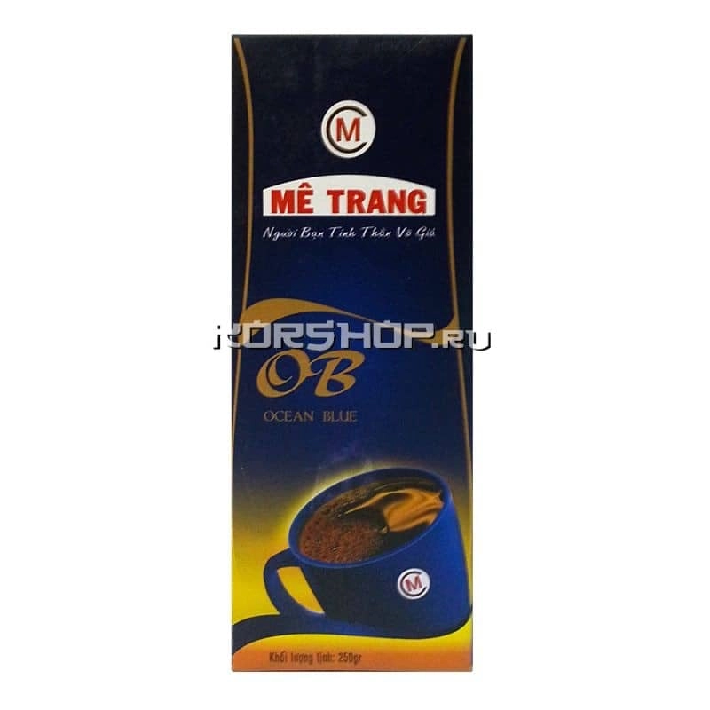 Натуральный жареный молотый кофе Ocean Blue Me Trang, Вьетнам, 250 г Натуральный жареный молотый кофе Ocean Blue Me Trang, Вьетнам, 250 г