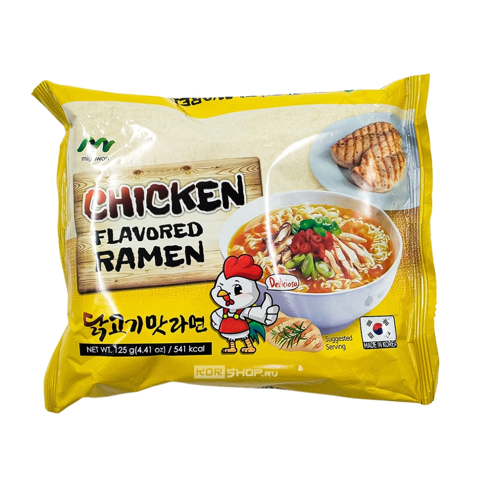 Лапша б/п рамен со вкусом курицы Migawon, Корея, 125 г Лапша б/п рамен со вкусом курицы Migawon, Корея, 125 г