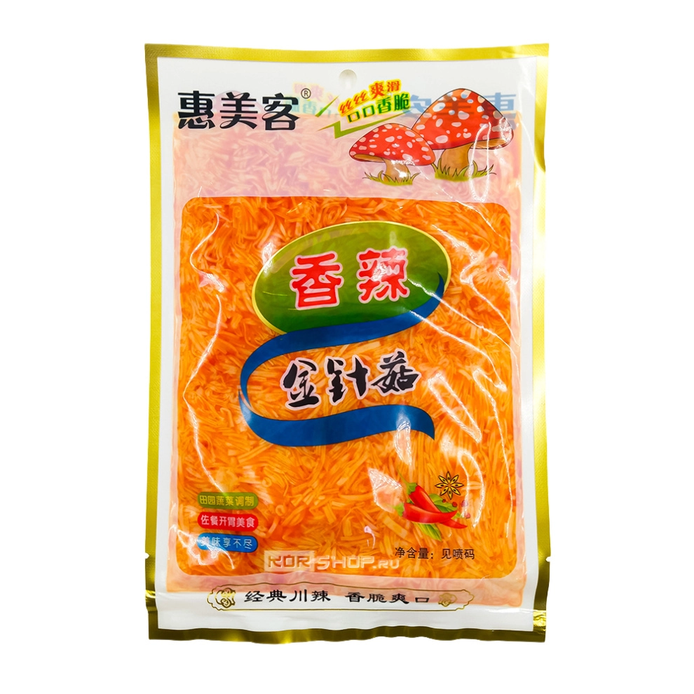 Грибы Эноки острые маринованные по-сычуаньски Huimeike, Китай, 250 г