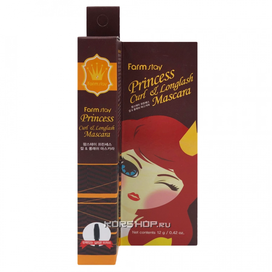 Тушь для подкручивания и удлинения ресниц Princess Curl and Longlash FarmStay, Корея, 12 г Тушь для подкручивания и удлинения ресниц Princess Curl and Longlash FarmStay, Корея, 12 г