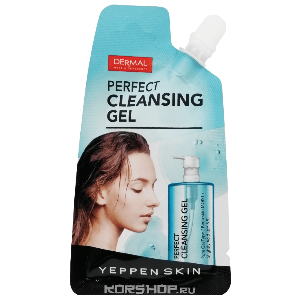 Гель для умывания с нейтральным pH с гиалуроновой кислотой и морской водой Yeppenskin Dermal, Корея, 20 г