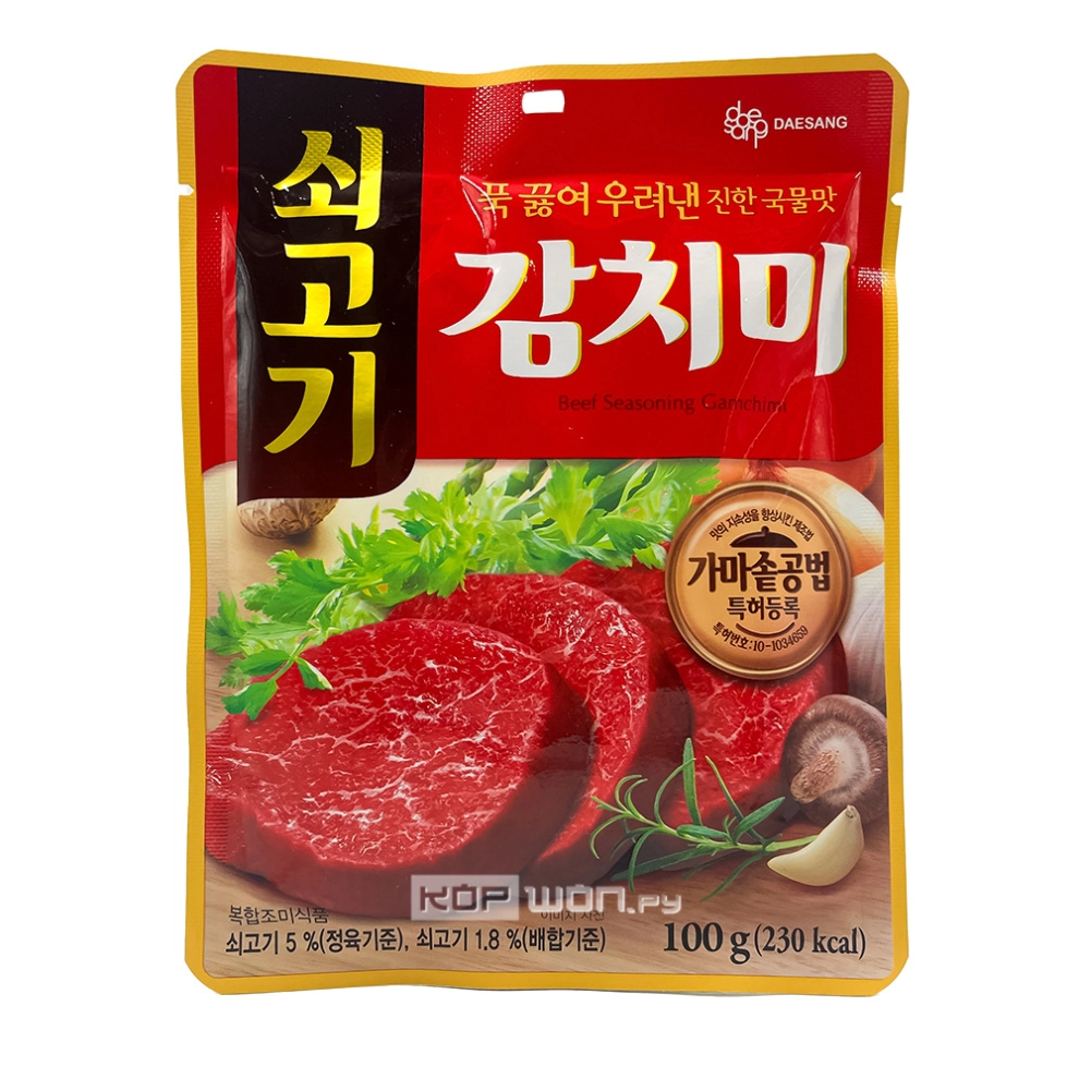 Приправа со вкусом говядины Gamchimi Daesang, Корея, 100 г Приправа со вкусом говядины Gamchimi Daesang, Корея, 100 г