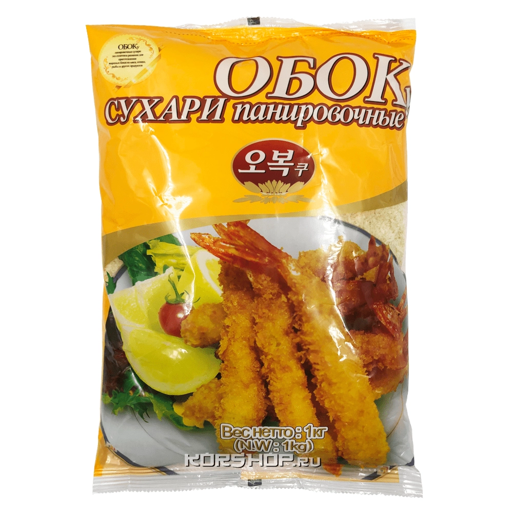 Панировочные сухари Обок Obok, Корея, 1 кг