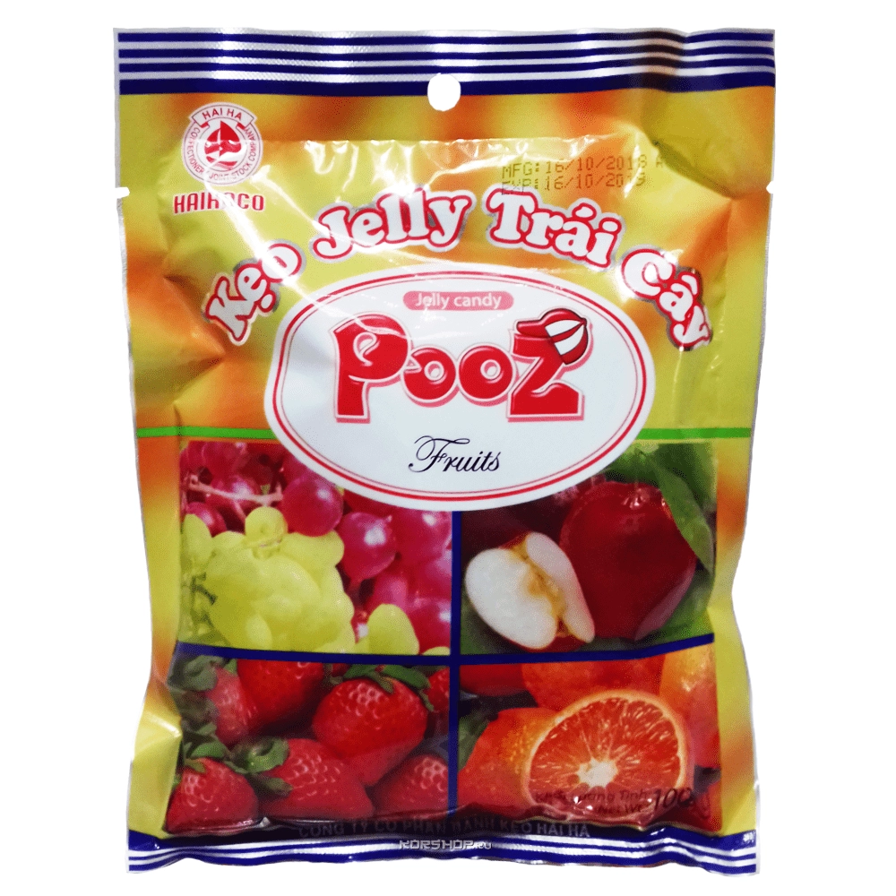 Желейные конфеты ассорти Pooz, Вьетнам, 100 г