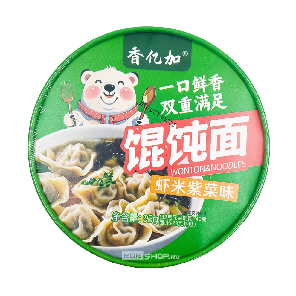 Лапша б/п с вонтонами в соевом соусе Leiqia, Китай, 95 г Лапша б/п с вонтонами в соевом соусе Leiqia, Китай, 95 г