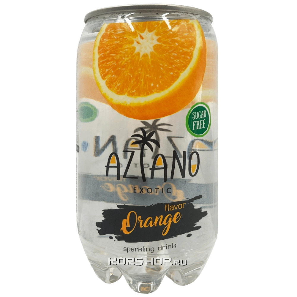 Газированный напиток со вкусом апельсина Sparkling Aziano (0 кал), 350 мл Газированный напиток со вкусом апельсина Sparkling Aziano (0 кал), 350 мл