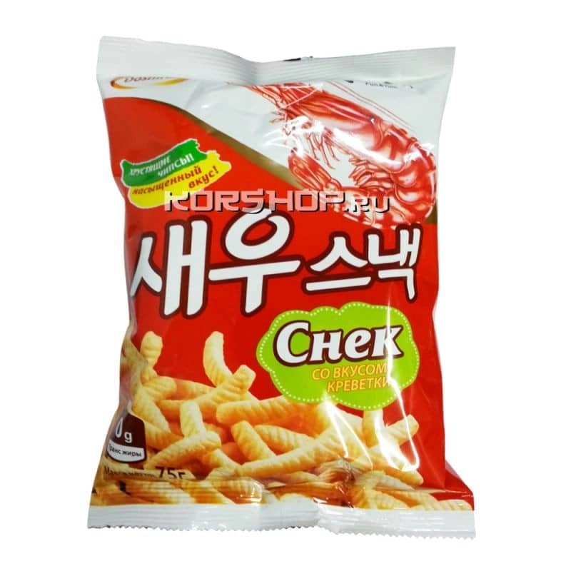 Снеки со вкусом креветок Доширак (Doshirak), Корея, 50 г Снеки со вкусом креветок Доширак (Doshirak), Корея, 50 г