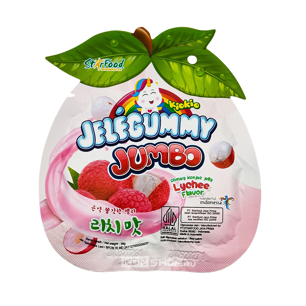 Желе жевательное со вкусом личи (Jele Gummy Lychee) Джамбо (Jumbo) Киокио / Kiokio, Индонезия, 35 г Желе жевательное со вкусом личи (Jele Gummy Lychee) Джамбо (Jumbo) Киокио / Kiokio, Индонезия, 35 г
