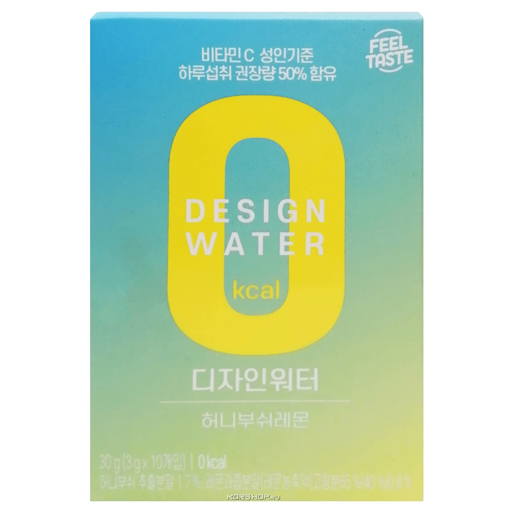 Бескалорийный напиток с медовой травой ханибуш, лимоном и витамином С "Design water" DaJung, Корея, 30 г