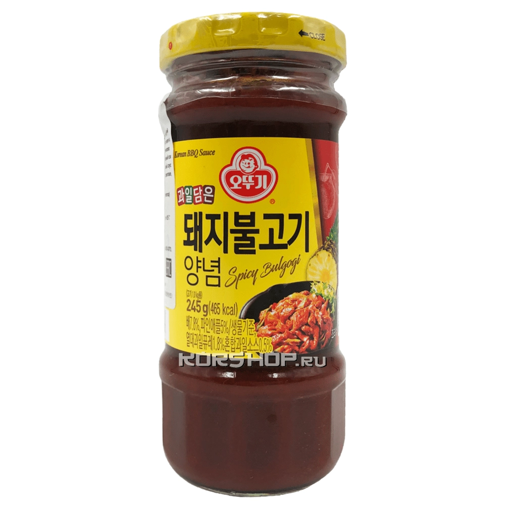 Маринад барбекю для свинины пулькоги Ottogi, Корея, 245 г Маринад барбекю для свинины пулькоги Ottogi, Корея, 245 г