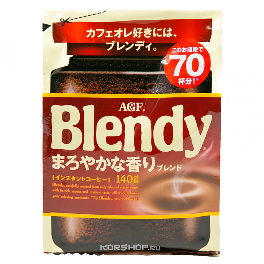 Растворимый кофе Mild Blendy AGF, Япония, 140 г Растворимый кофе Mild Blendy AGF, Япония, 140 г