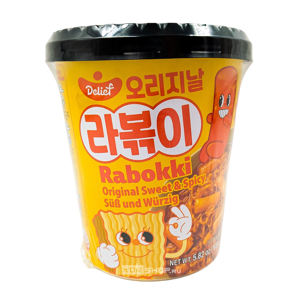 Рапокки в оригинальном сладко-остром соусе Delief, Корея, 165 г