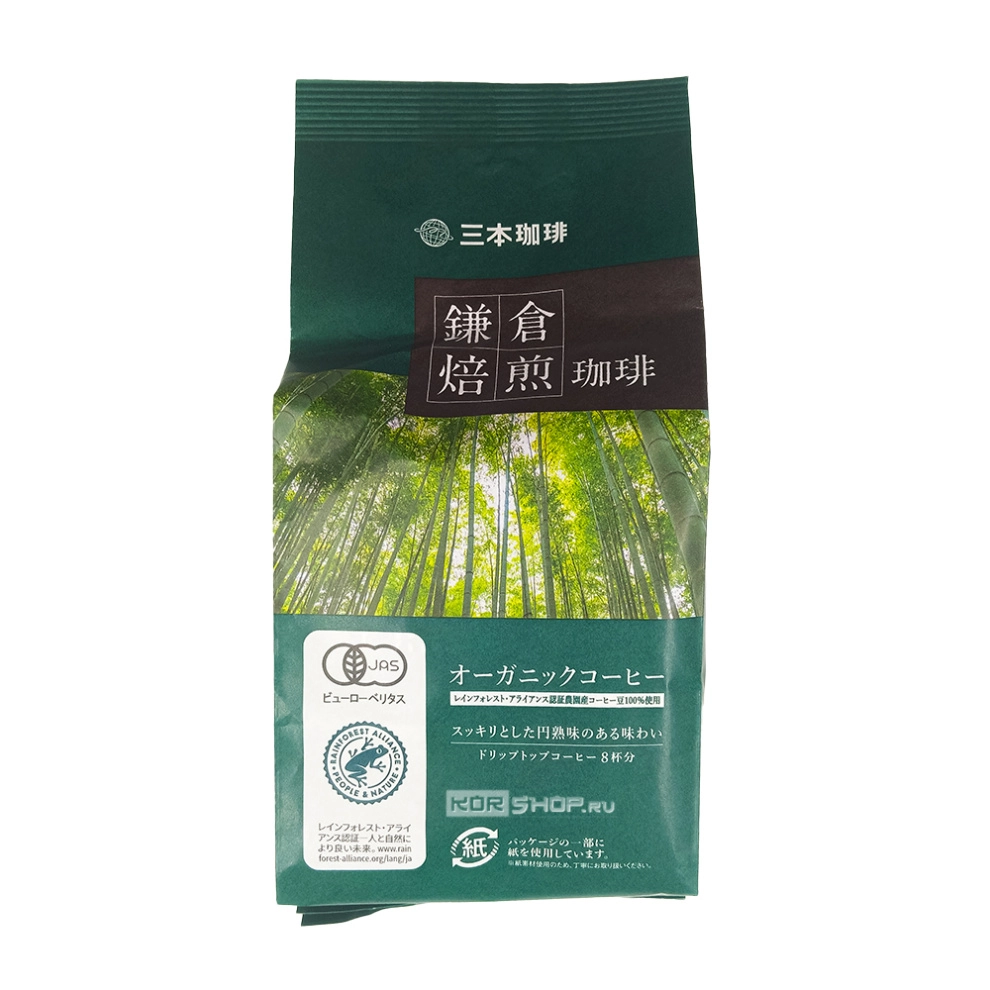 Кофе молотый Мокка Бленд в дрип-пакетах Mitsumoto (зеленый), Япония, 64 г (8 г * 8 шт.)