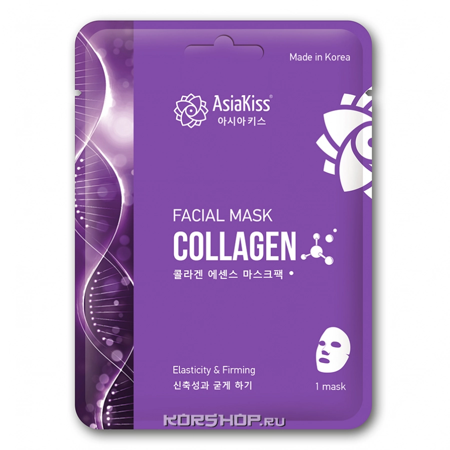 Маска для лица с коллагеном Essence Facial Mask Asia Kiss, Корея, 22 мл Маска для лица с коллагеном Essence Facial Mask Asia Kiss, Корея, 22 мл