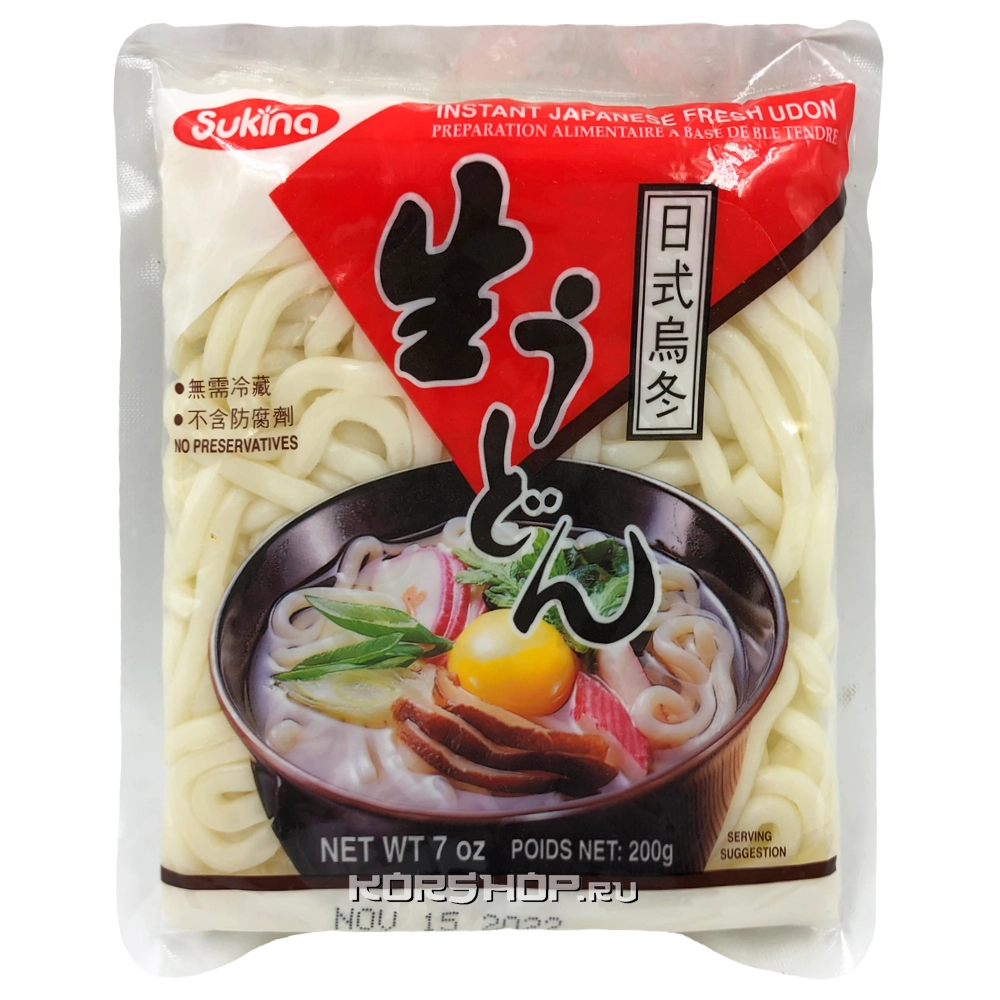 Удон б/п Instant Japanese Fresh Udon Samjin, Корея, 200 г