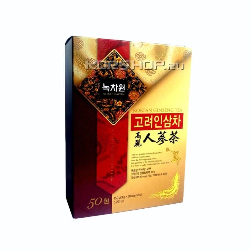 Напиток из корейского женьшеня (гранулированный) Nokchawon, Корея 150 г (3 гр.*50 саше). Напиток из корейского женьшеня (гранулированный) Nokchawon, Корея 150 г (3 гр.*50 саше).