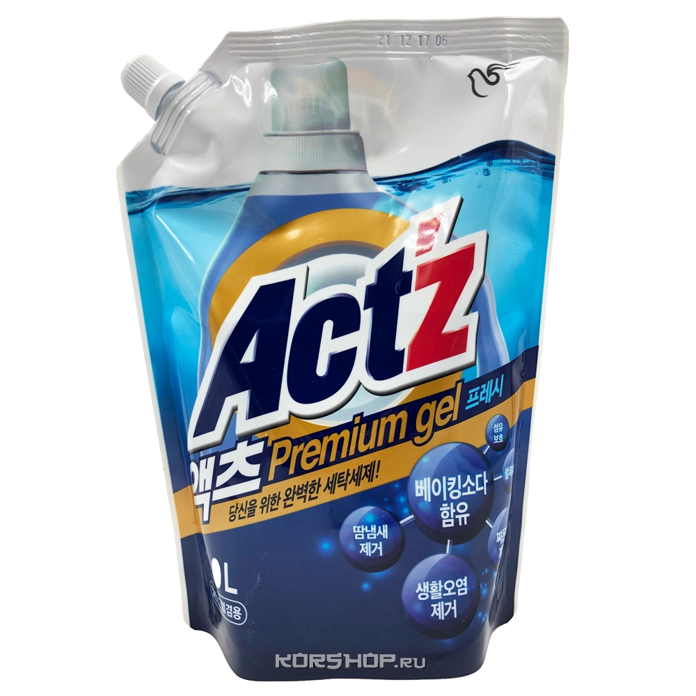 Концентрированный гель для стирки с ароматом мяты Act'z Pigeon м/у, Корея, 1 л Концентрированный гель для стирки с ароматом мяты Act'z Pigeon м/у, Корея, 1 л