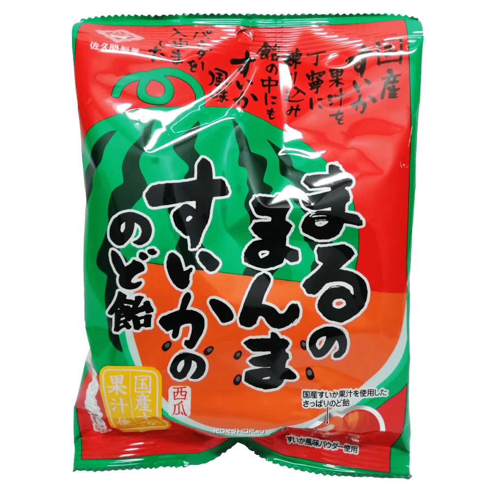 Леденцовая карамель для горла со вкусом арбуза Sakuma, Япония, 83 г