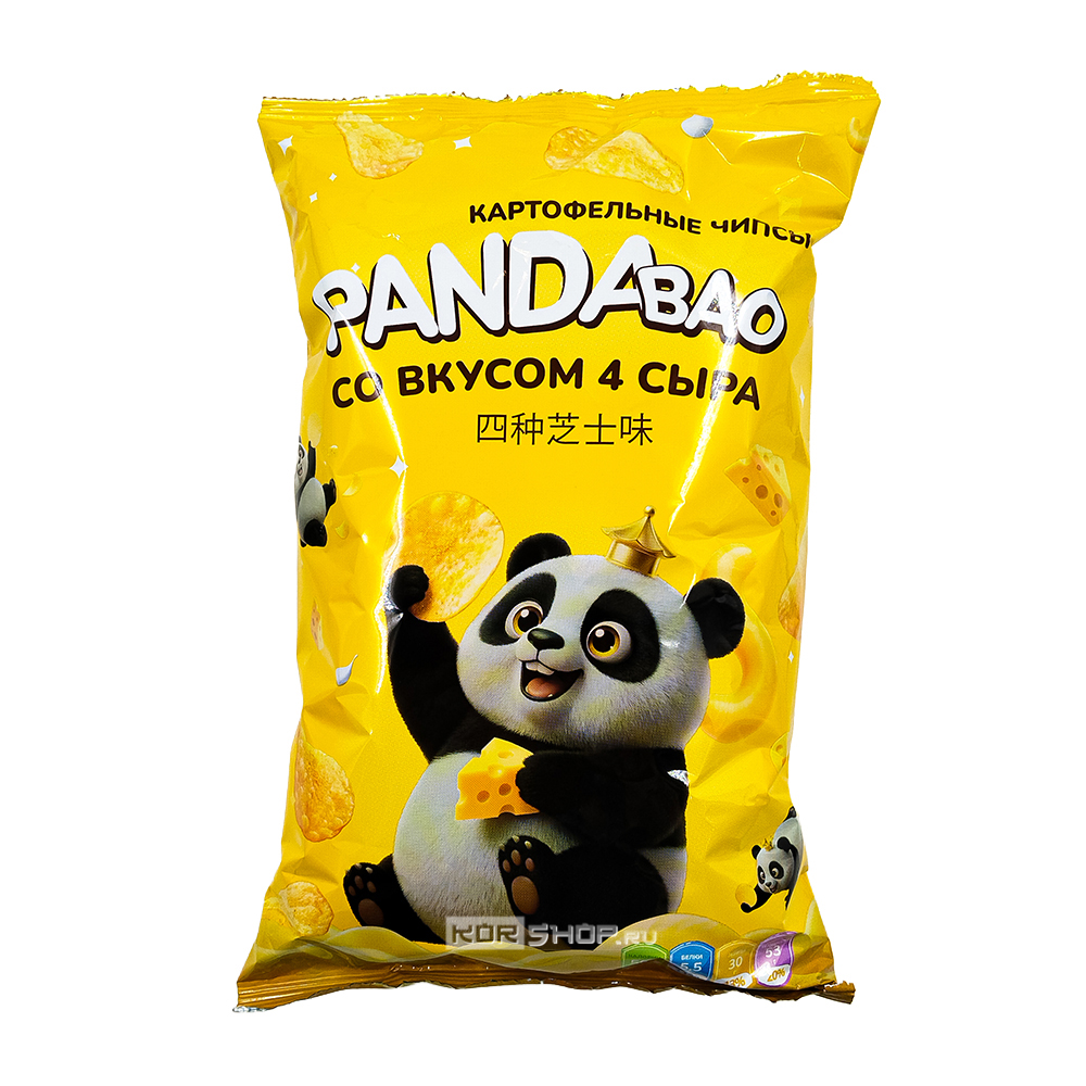 Чипсы картофельные со вкусом «Четыре Сыра» Панда Бао (Panda Bao), 90 г Чипсы картофельные со вкусом «Четыре Сыра» Панда Бао (Panda Bao), 90 г