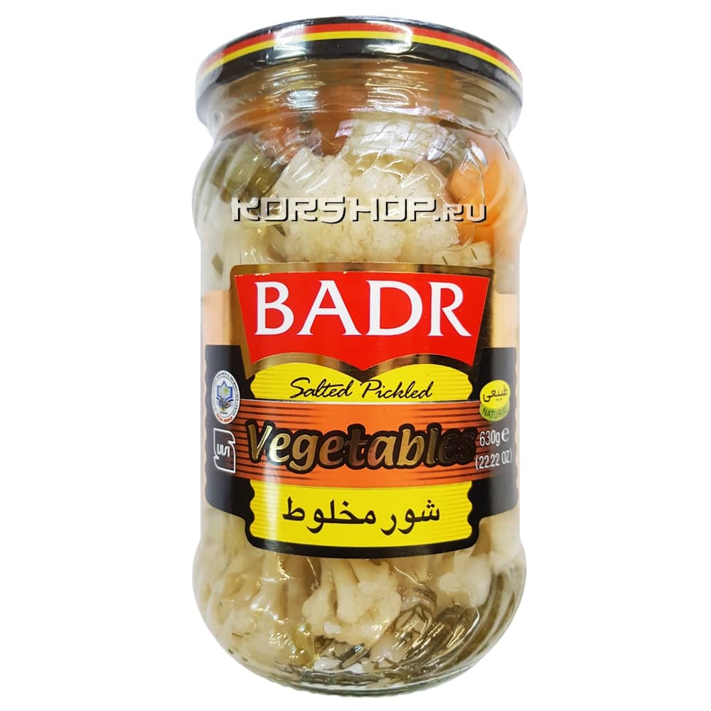 Смесь овощей в маринаде Badr, Иран, 630 г.