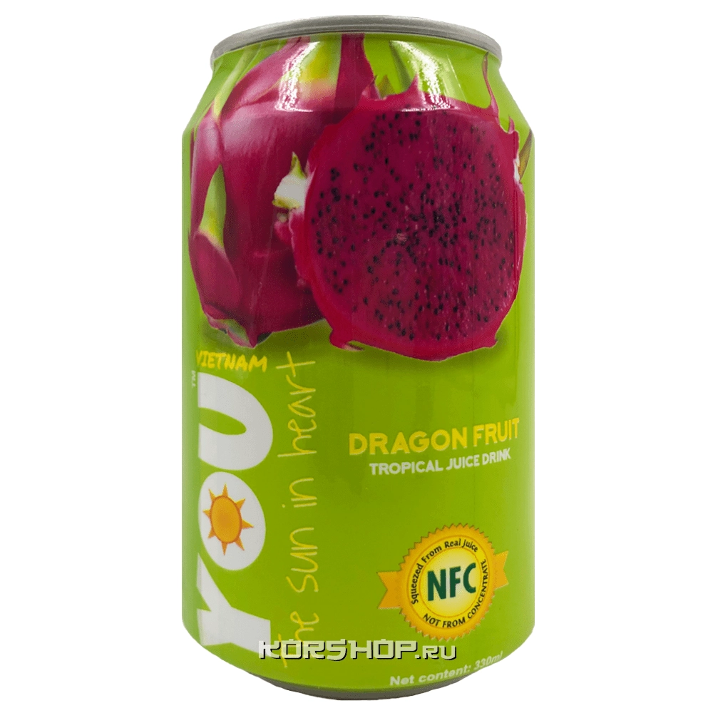 Напиток негазированный с соком питахйи You Vietnam, Вьетнам, 330 мл