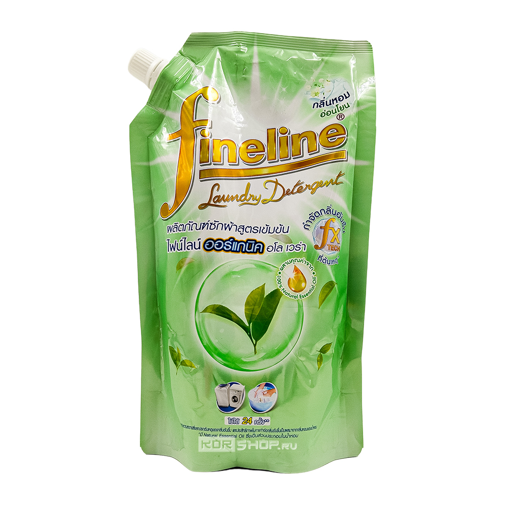 Гель-концентрат для стирки «Органик Алоэ Вера» Файнлайн (Fineline), Таиланд, 550 мл Гель-концентрат для стирки «Органик Алоэ Вера» Файнлайн (Fineline), Таиланд, 550 мл