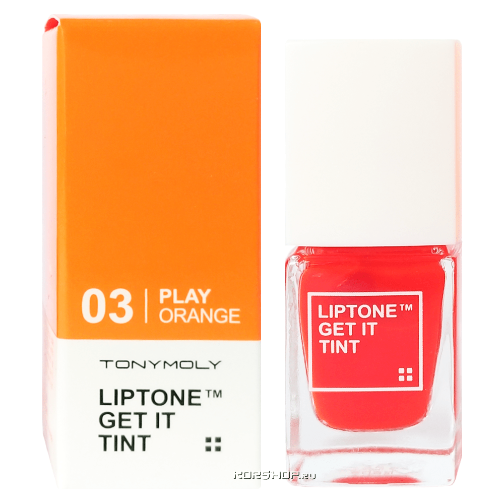 Тинт для губ Liptone Get It Tint Tony Moly (Play Orange 03), Корея, 9,5 г