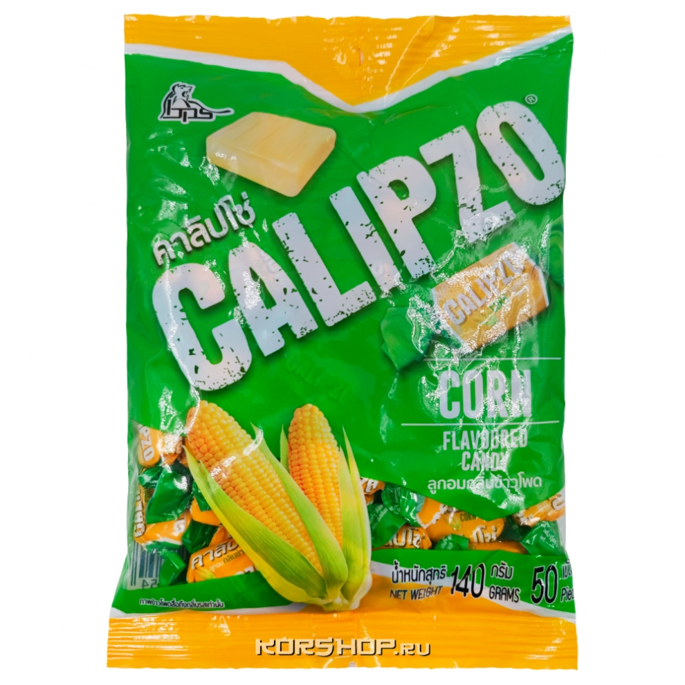 Карамельные конфеты со вкусом молочной кукурузы Calipzo Boonprasert, Таиланд, 140 г Карамельные конфеты со вкусом молочной кукурузы Calipzo Boonprasert, Таиланд, 140 г