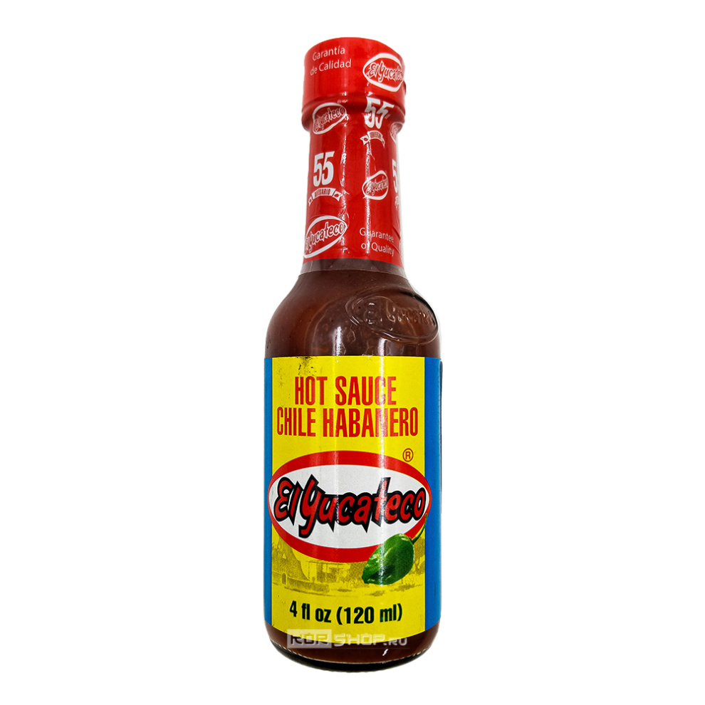 Острый соус красный чили хабанеро Red Chile Habanero Hot Sauce El Yucateco, Мексика, 120 мл