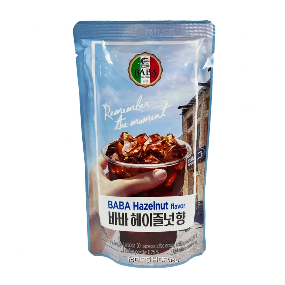 Напиток Кофейный со вкусом лесного ореха с сахаром (концентрат) Hazelnut Flavor BABA, Корея, 190 мл Напиток Кофейный со вкусом лесного ореха с сахаром (концентрат) Hazelnut Flavor BABA, Корея, 190 мл