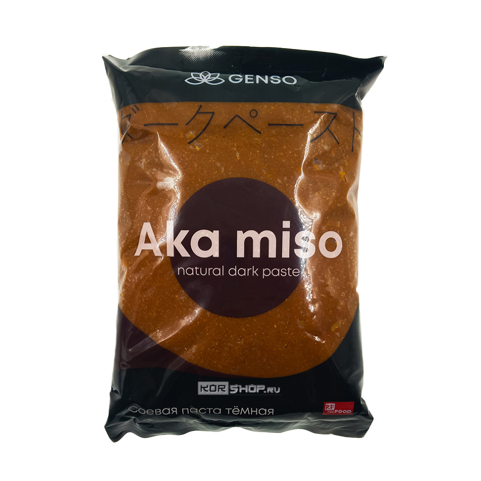 Мисо-паста темная Ака мисо Genso, Китай, 1 кг Мисо-паста темная Ака мисо Genso, Китай, 1 кг