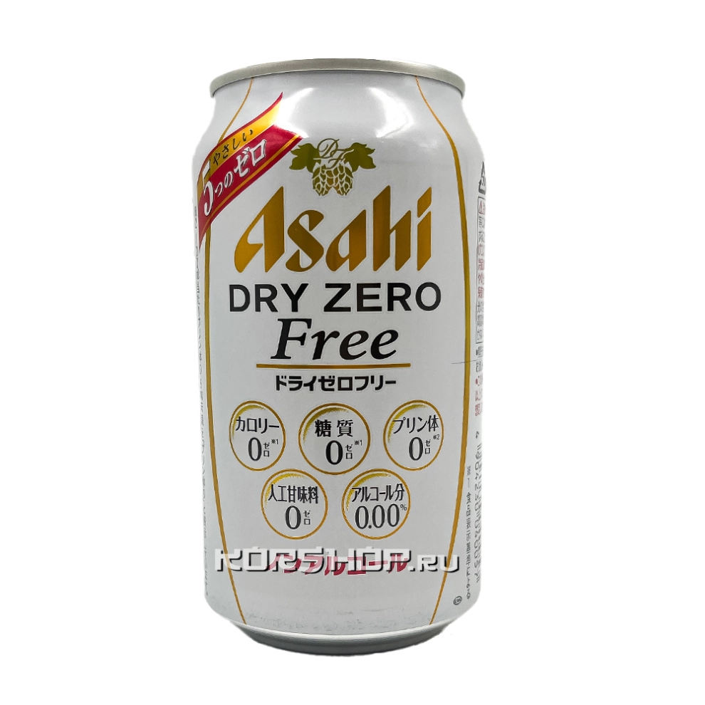 Пиво безалкогольное Dry Zero Free Asahi, Япония, 350 мл Пиво безалкогольное Dry Zero Free Asahi, Япония, 350 мл
