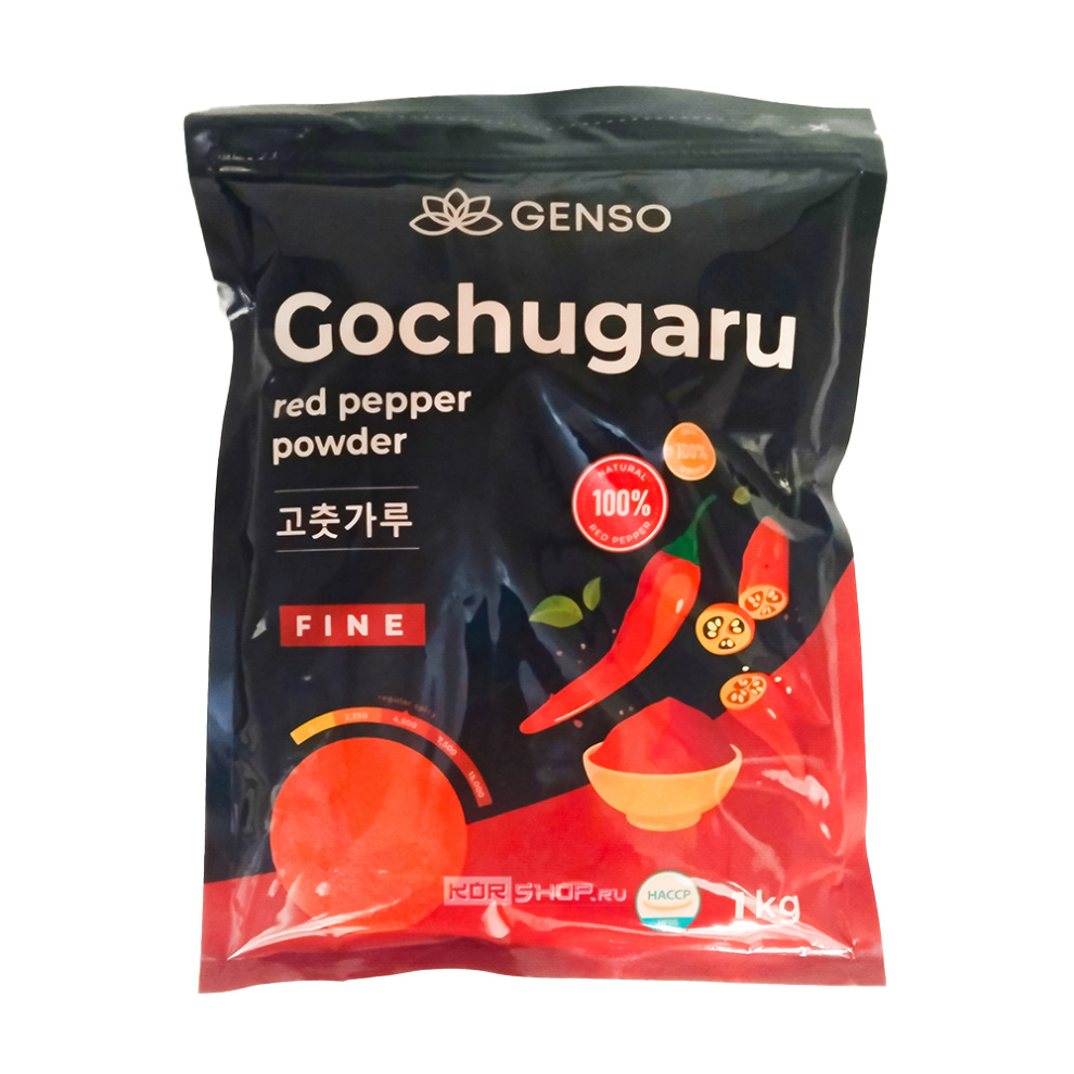 Перец чили красный мелкого помола Кочукару Gochugaru Genso, Китай, 1 кг Перец чили красный мелкого помола Кочукару Gochugaru Genso, Китай, 1 кг
