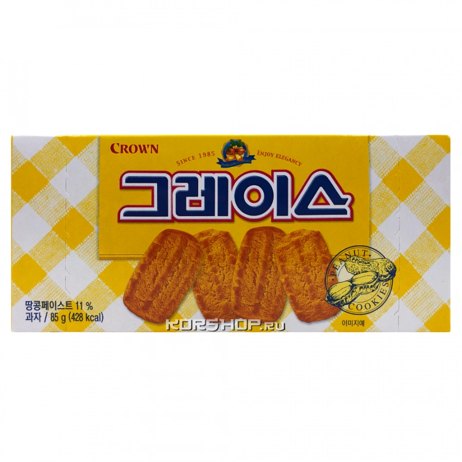 Ореховое печенье Grace Crown, Корея, 85 г Ореховое печенье Grace Crown, Корея, 85 г